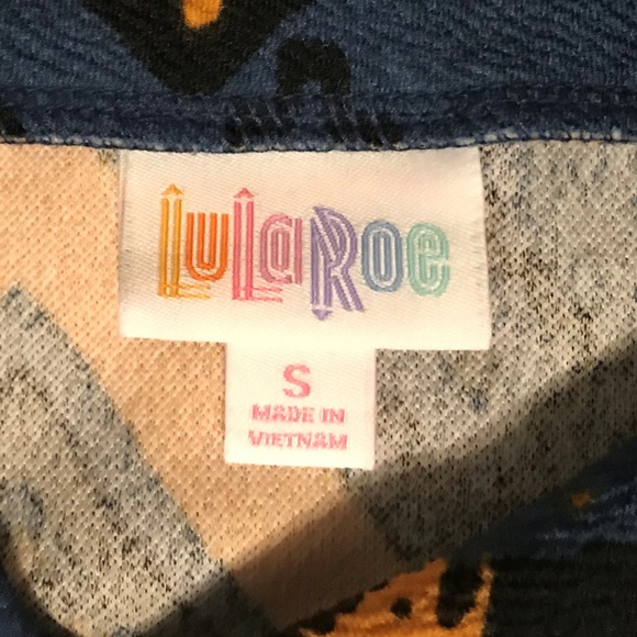 NWT LuLaRoe Small Cassie Multi-Color Pencil Skirt - Picture 4 of 5